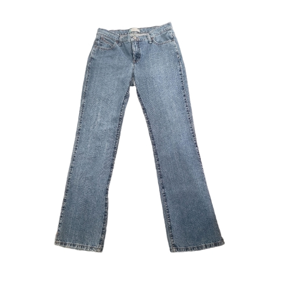 WRANGLER 9/10x34 Womens Cowgirl Cut Jeans Western Bootcut Raw Hem